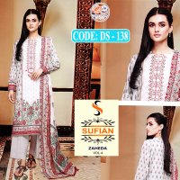 Sufian Zaheda Vol 4 - Luxury Unstitched Embroidered (DS-138)