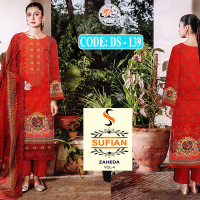 Sufian Zaheda Vol 4 - Luxury Unstitched Embroidered (DS-139)