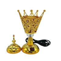 Electric Incense Burner Iron Incense Holder  (Gold)